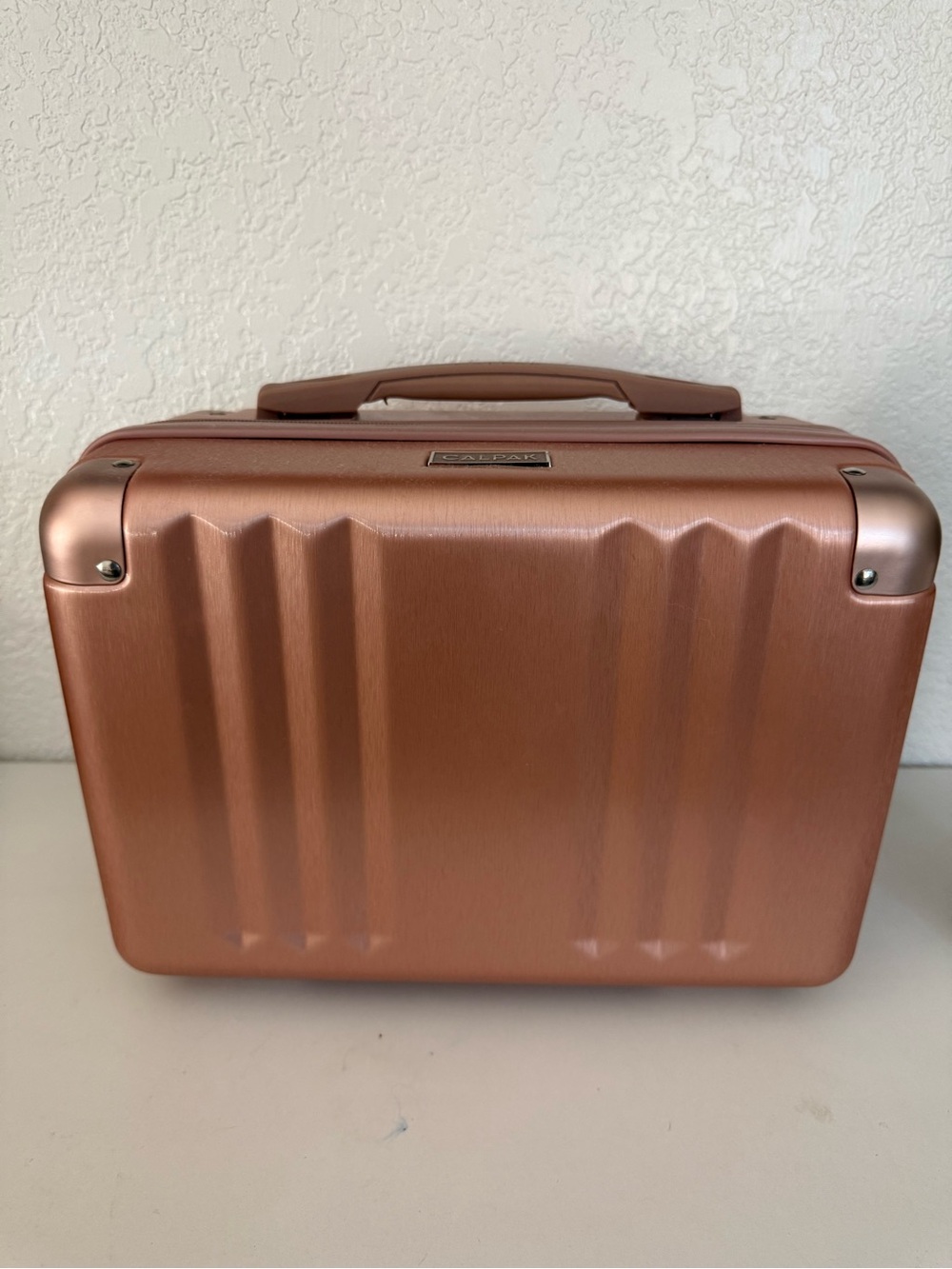 Calpak Metallic Rose Travel Cosmetic Case
